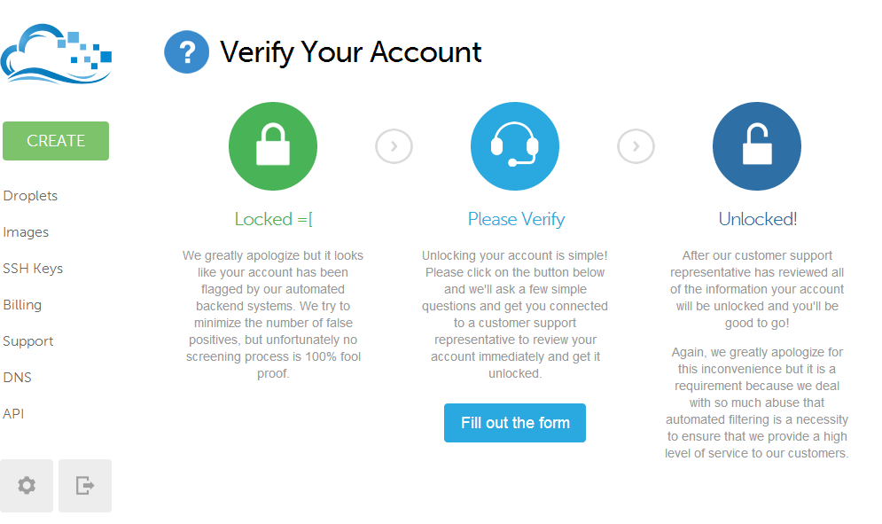 Cách xác nhận tài (verify) khoản tài khoản trên DigitalOcean