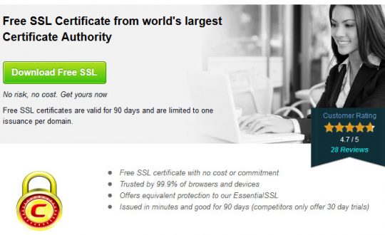 free ssl certificates 90 ngay